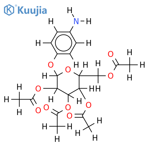 Tetra-Ac-beta-D-4-Aminophenyl glucopyranoside structure