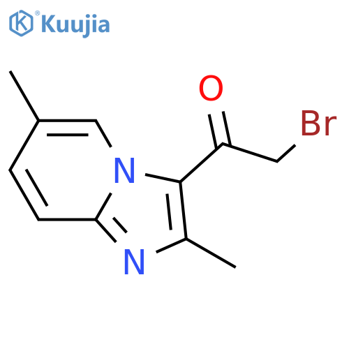 2-bromo-1-{2,6-dimethylimidazo1,2-apyridin-3-yl}ethan-1-one structure