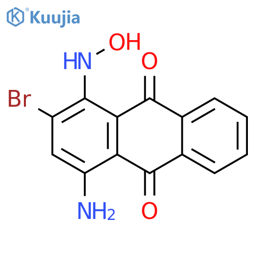 9,10-Anthracenedione, 4-amino-2-bromo-1-(hydroxyamino)- structure