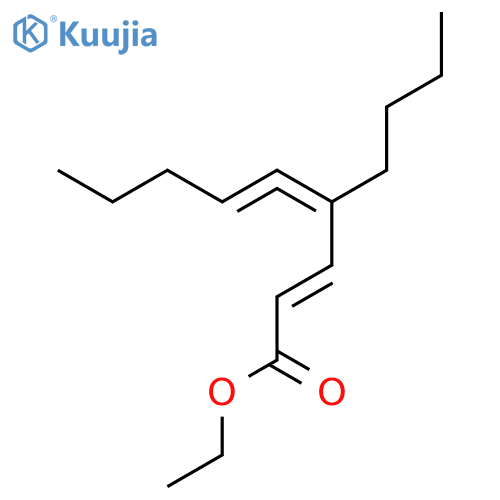 2,4,5-Nonatrienoic acid, 4-butyl-, ethyl ester, (2E)- structure