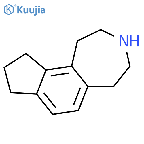 Indeno[4,5-d]azepine, 1,2,3,4,5,8,9,10-octahydro- structure