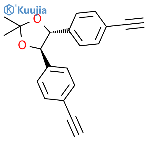 1,3-Dioxolane, 4,5-bis(4-ethynylphenyl)-2,2-dimethyl-, (4R,5R)- structure