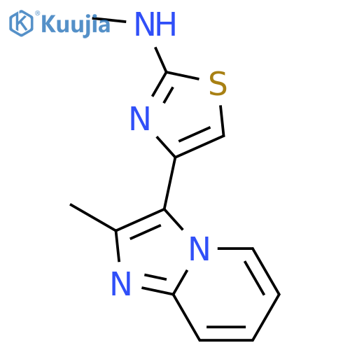 2-Thiazolamine, N-methyl-4-(2-methylimidazo[1,2-a]pyridin-3-yl)- structure
