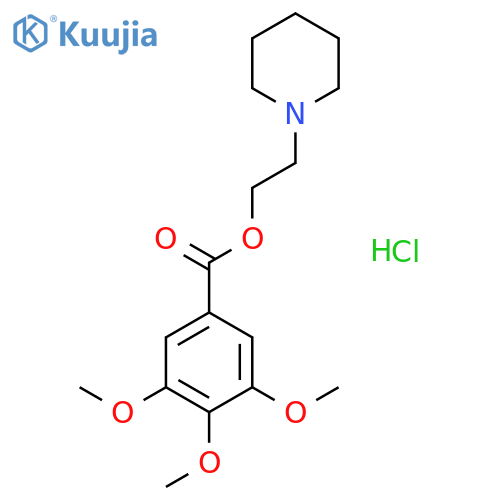 2-(piperidin-1-yl)ethyl 3,4,5-trimethoxybenzoate structure