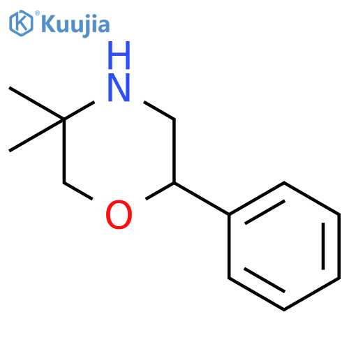 5,5-DIMETHYL-2-PHENYLMORPHOLINE structure