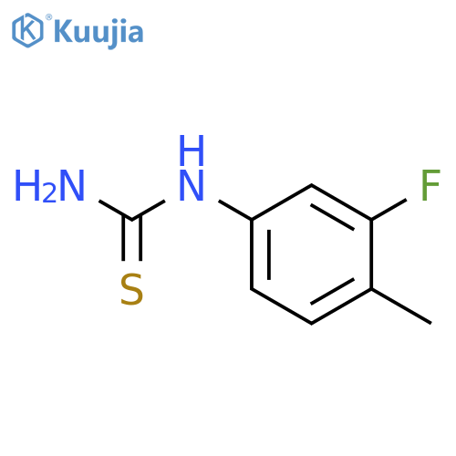 (3-fluoro-4-methylphenyl)thiourea structure