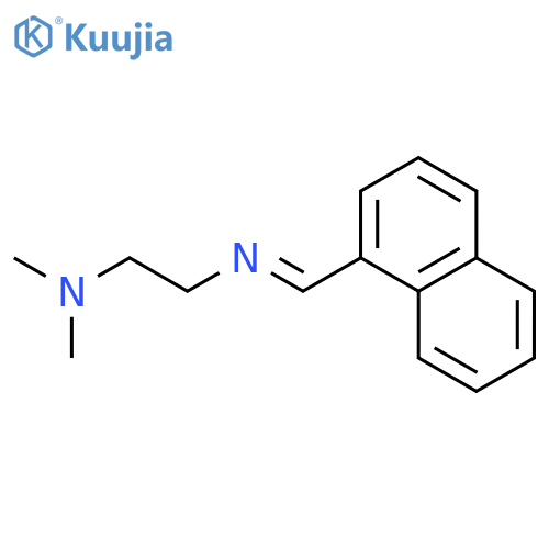 1,2-Ethanediamine, N,N-dimethyl-N'-(1-naphthalenylmethylene)- structure