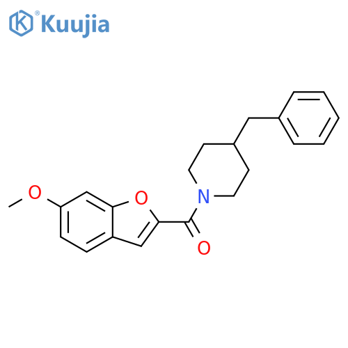 Piperidine, 1-[(6-methoxy-2-benzofuranyl)carbonyl]-4-(phenylmethyl)- structure
