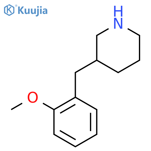 3-[(2-methoxyphenyl)methyl]piperidine structure