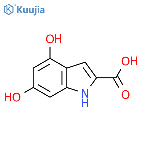 4,6-Dihydroxy-1H-indole-2-carboxylic acid structure