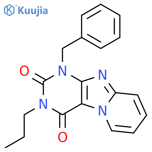 Pyrido[2,1-f]purine-2,4(1H,3H)-dione, 1-(phenylmethyl)-3-propyl- structure