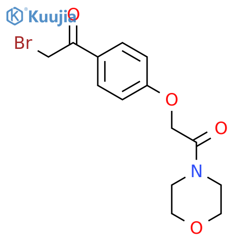 Morpholine, 4-[[4-(bromoacetyl)phenoxy]acetyl]- structure