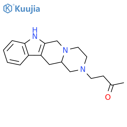 (+-)-4-(3,4,6,7,12,12a-Hexahydropyrazino(1',2':1,6)pyrido(3,4-b)indol-2(1H)-yl)-2-butanone structure