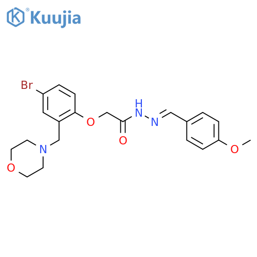 (4-Bromo-2-(4-morpholinylmethyl)phenoxy)acetic acid ((4-methoxyphenyl)methylene)hydrazide structure