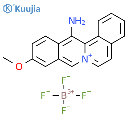 Dibenzo[a,g]quinolizinium, 13-amino-10-methoxy-, Tetrafluoroborate (1-) structure