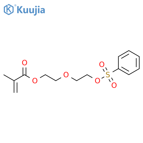 2-Propenoic acid, 2-methyl-, 2-[2-[(phenylsulfonyl)oxy]ethoxy]ethyl ester structure