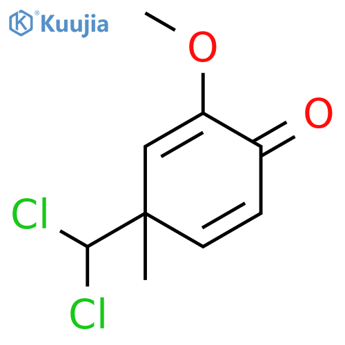 2,5-Cyclohexadien-1-one, 4-(dichloromethyl)-2-methoxy-4-methyl- structure