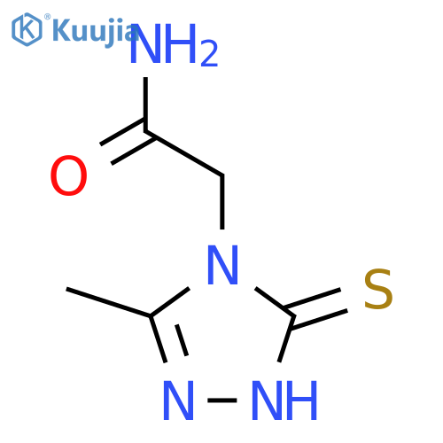 2-(3-methyl-5-sulfanyl-4H-1,2,4-triazol-4-yl)acetamide structure