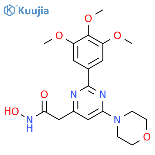 4-Pyrimidineacetamide, N-hydroxy-6-(4-morpholinyl)-2-(3,4,5-trimethoxyphenyl)- structure