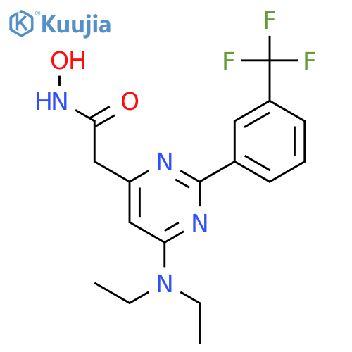 4-Pyrimidineacetamide, 6-(diethylamino)-N-hydroxy-2-(3-(trifluoromethyl)phenyl)- structure