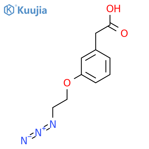 [3-(2-Azidoethoxy)phenyl]acetic acid structure