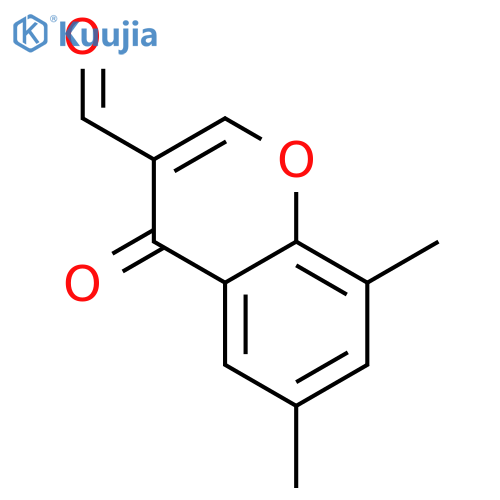 6,8-dimethyl-3-formylchromone structure