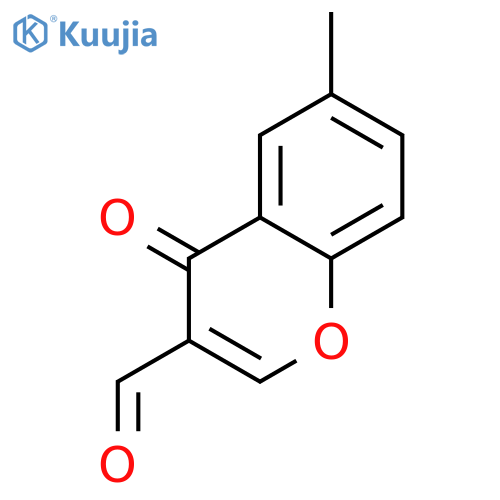 6-methyl-4-oxo-4H-chromene-3-carbaldehyde structure