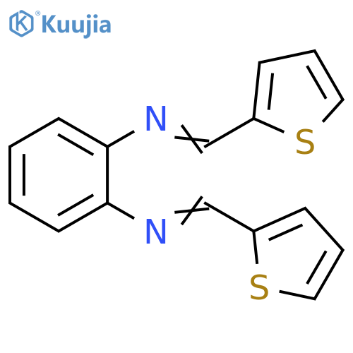 1,2-Benzenediamine, N,N'-bis(2-thienylmethylene)- structure