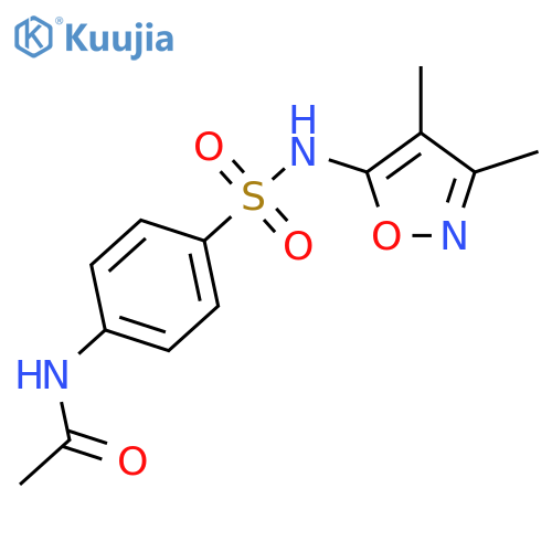Acetamide,N-[4-[[(3,4-dimethyl-5-isoxazolyl)amino]sulfonyl]phenyl]- structure
