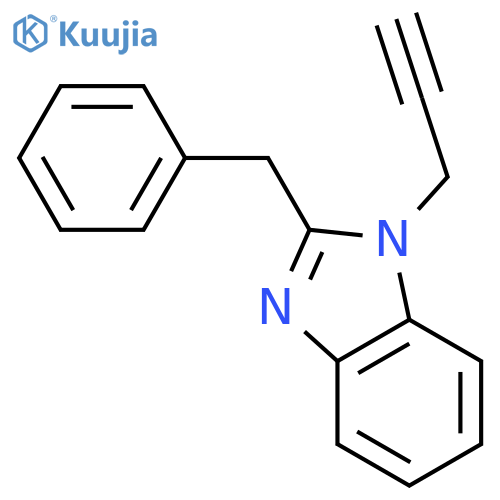 2-Benzyl-1-(prop-2-yn-1-yl)-1H-benzo[d]imidazole structure