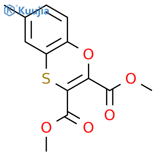 1,4-Benzoxathiin-2,3-dicarboxylic acid, 6-methyl-, dimethyl ester structure