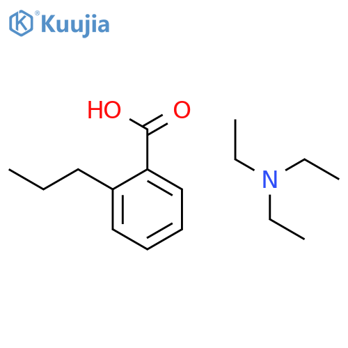 Benzoic acid, propyl-, compd. with N,N-diethylethanamine (1:1) structure
