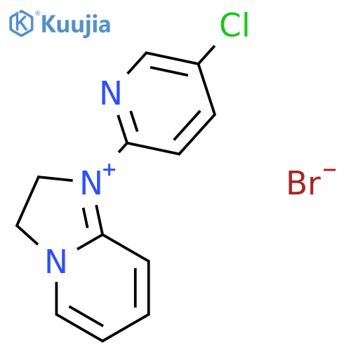Imidazo[1,2-a]pyridinium, 1-(5-chloro-2-pyridinyl)-2,3-dihydro-, bromide structure