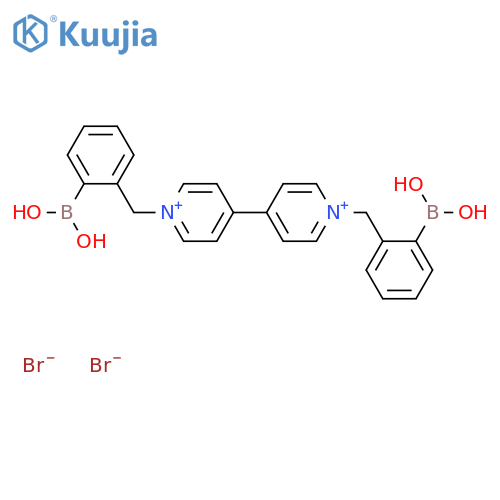 N,N'-4,4'-Bis(benzyl-2-boronic Acid)bipyridinium Dibromide structure