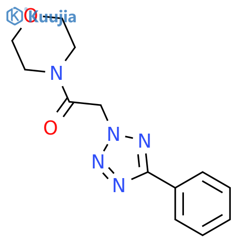 1-Morpholin-4-yl-2-(5-phenyl-tetrazol-2-yl)-ethanone structure