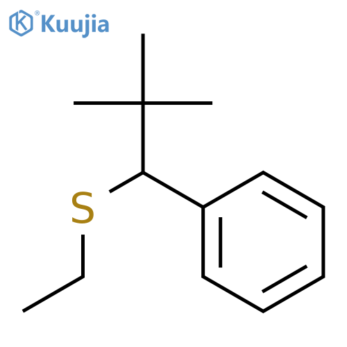 Benzene, [1-(ethylthio)-2,2-dimethylpropyl]- structure