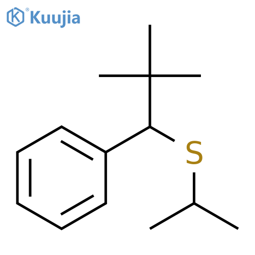Benzene, [2,2-dimethyl-1-[(1-methylethyl)thio]propyl]- structure