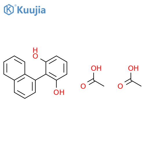 1,3-Benzenediol, 2-(1-naphthalenyl)-, diacetate structure