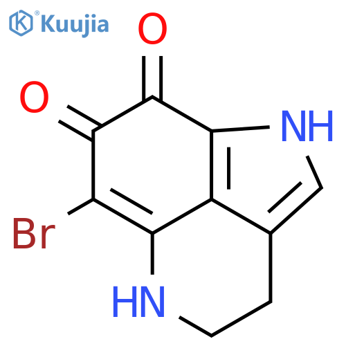 Pyrrolo[4,3,2-de]quinoline-7,8-dione, 6-bromo-1,3,4,5-tetrahydro- structure