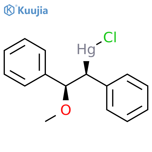 Mercury, [(1S,2S)-2-methoxy-1,2-diphenylethyl]chloro- structure