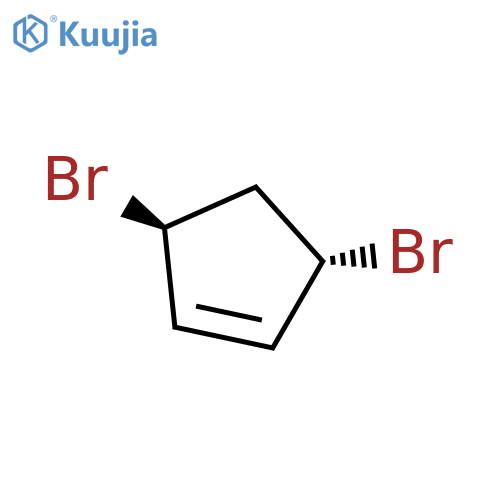 Cyclopentene, 3,5-dibromo-, trans- structure