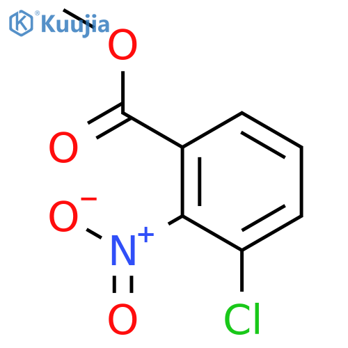 Methyl 3-chloro-2-nitrobenzoate structure