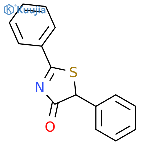 4(5H)-Thiazolone, 2,5-diphenyl- structure