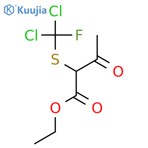 Butanoic acid, 2-[(dichlorofluoromethyl)thio]-3-oxo-, ethyl ester structure