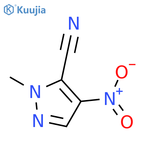 1-Methyl-4-nitro-1H-pyrazole-5-carbonitrile structure