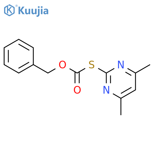 benzyl [(4,6-dimethylpyrimidin-2-yl)sulfanyl]formate structure