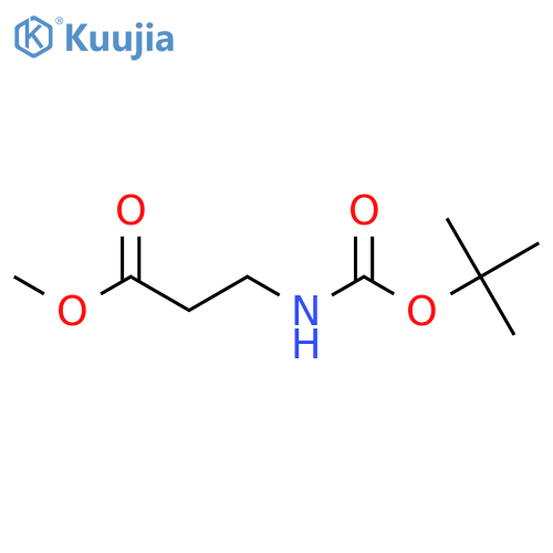 methyl 3-{(tert-butoxy)carbonylamino}propanoate structure