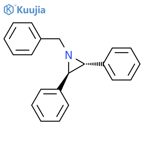 Aziridine, 2,3-diphenyl-1-(phenylmethyl)-, (2R,3R)-rel- structure