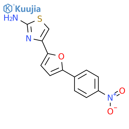 4-(5-(4-Nitrophenyl)furan-2-yl)thiazol-2-amine structure