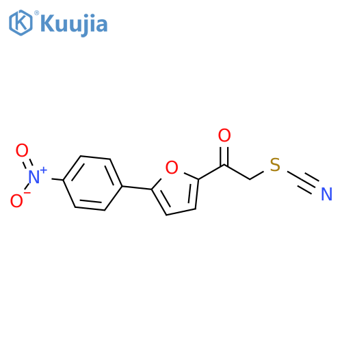 Thiocyanic acid, 2-[5-(4-nitrophenyl)-2-furanyl]-2-oxoethyl ester structure